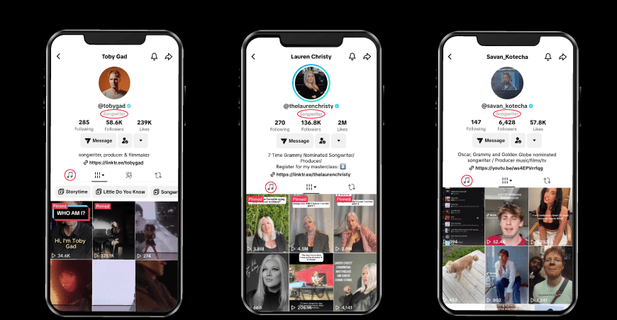 Tiktok focuses on composers